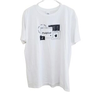 Poshmark POSHFEST 2020 White Tshirt Size Large